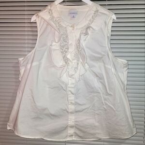 Liz Claiborne - 2X White Dress Tank